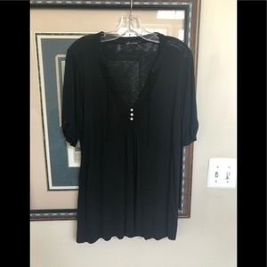 Very Pretty! Ella Moss, Black Top, L
